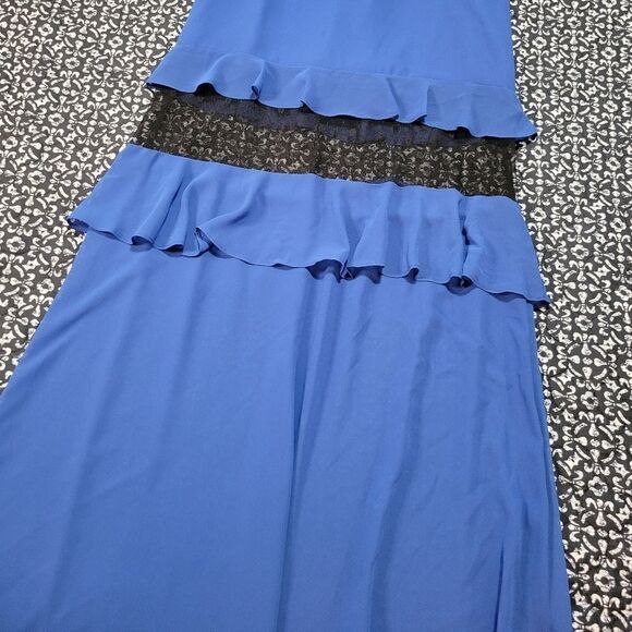 BCBGenerationâBlueâIrisâRuffle MaxiâDress - Picture 5 of 11